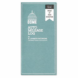 DOM770 Auto Mileage Log, Undated, 3 1/4 x 6 1/4, 32 Forms By DOME PUBLISHING COMPANY