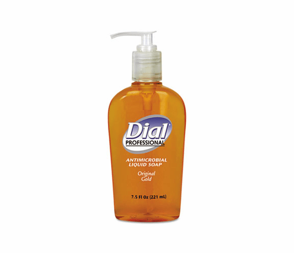 DPR84014EA Liquid Gold Antimicrobial Soap, Floral Fragrance, 7.5 oz Pump Bottle By DIAL PROFESSIONAL