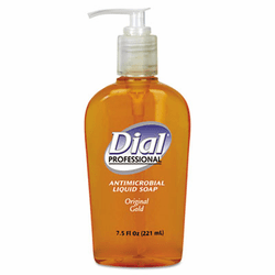 DPR84014EA Liquid Gold Antimicrobial Soap, Floral Fragrance, 7.5 oz Pump Bottle By DIAL PROFESSIONAL