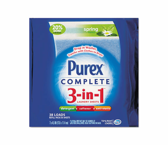 DPR99921 3-in-Laundry Sheets Starter Kit, Spring Oasis, 20 Sheets By PUREX