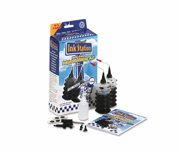 DPS60390 60390 Compatible InkStation Multi-Brand Refilling Kit, Black By DATA PRD