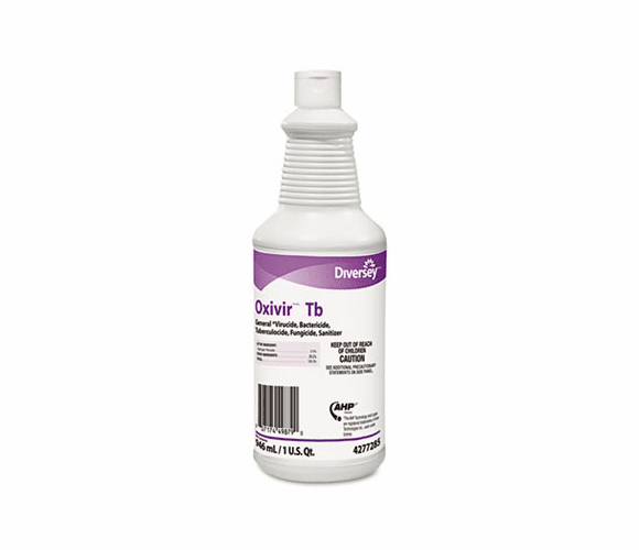 DRA4277285 Oxivir TB One-Step Disinfectant Cleaner, 32 oz Bottle, 12/Carton By DIVERSEY