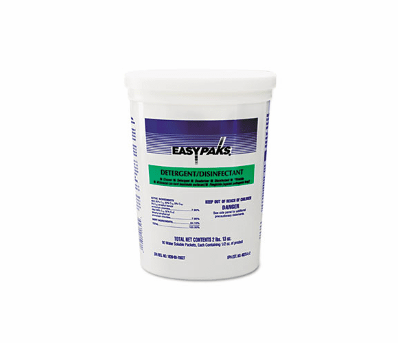 DRA90650 Detergent/Disinfectant, 1/2 oz, 90 Packets/Tub, 2 Tubs/Carton By DIVERSEY