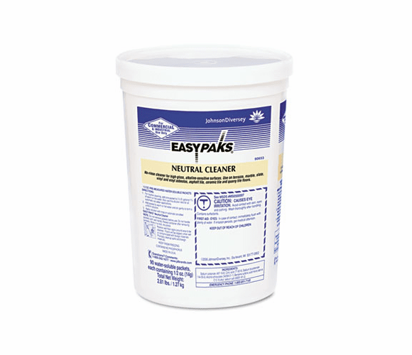 DRA90653EA Neutral Cleaner, 5 oz. Packets, 90/Tub By DIVERSEY