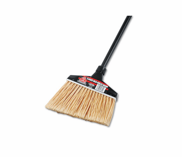 DRA91351CT Maxi-Angler Broom, Polystyrene Bristles, 51" Handle, Black, 4/Carton By DIVERSEY