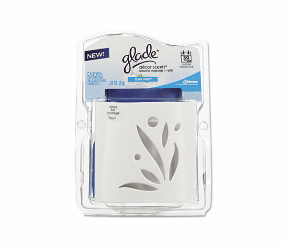 DRACB720465 Decor Scents Electric Warmer with Refill, Clean Linen Scent By DIVERSEY