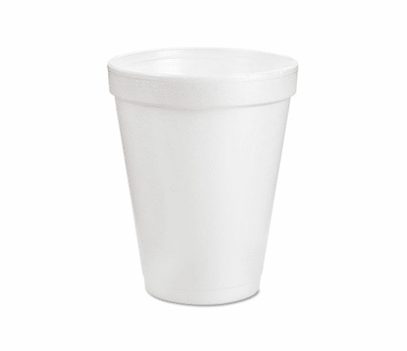 DRC10J10 Drink Foam Cups, 10 oz., White, 40 Bags of 25/Carton By DART