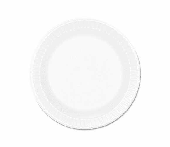 DRC6PWC Concorde Foam Plate, 6" Diameter, White, 125/Pack, 1000/Carton By DART