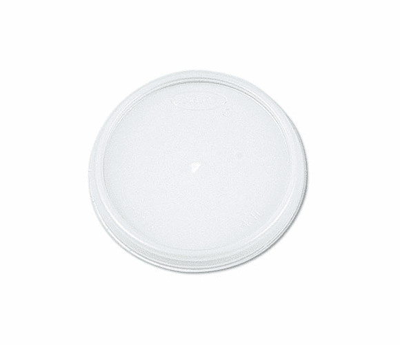 DRC8JL Plastic Lids, for 8 oz. Hot/Cold Foam Cups, Vented, 1000 Lids/Carton By DART