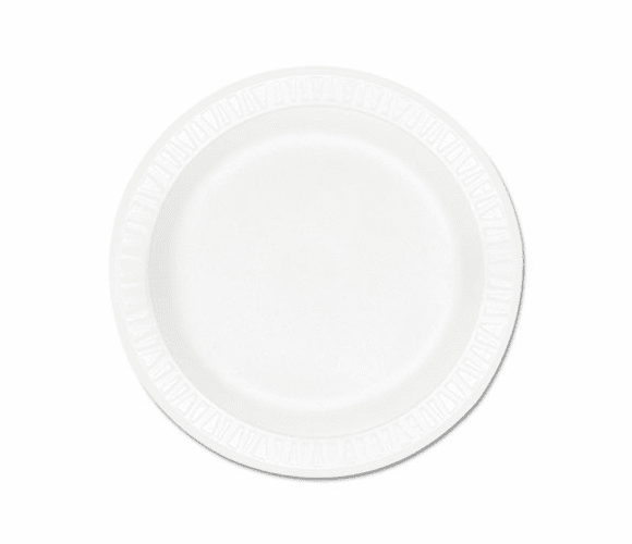 DRC9PWC Concorde Foam Plate, 9" Diameter, White, 125/Pack, 500/Carton By DART