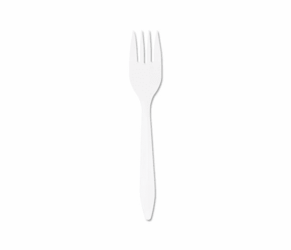 DRCF6BW Style Setter Mediumweight Plastic Forks, White, 1000/Carton By DART