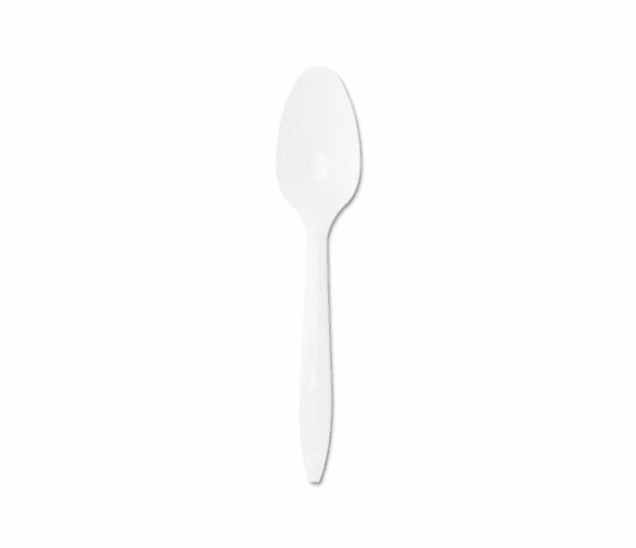 DRCS6BW Style Setter Mediumweight Plastic Teaspoons, White, 1000/Carton By DART