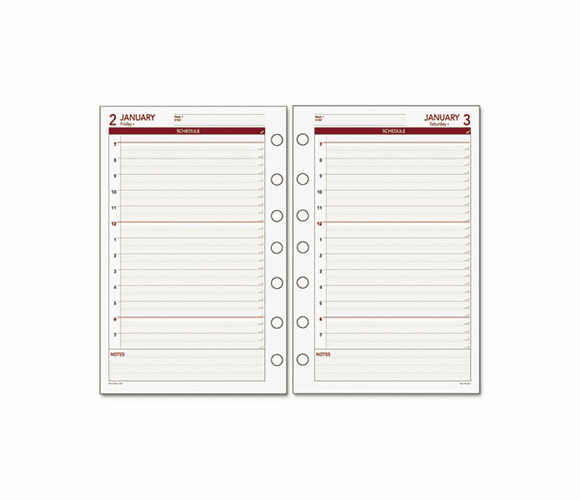 DRN061125Y Express Recycled Daily Planning Pages, 5-1/2 x 8-1/2, 2013 By DAY RUNNER,INC.