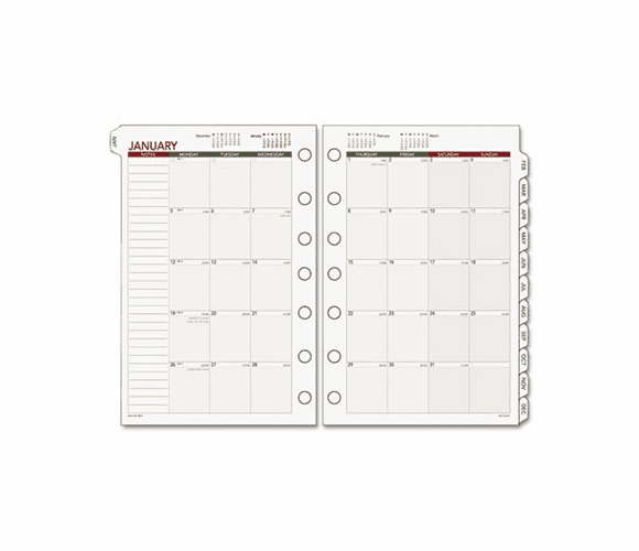 DRN068685Y Express Recycled Monthly Planning Pages, 8-1/2 x 11, 2013 By DAY RUNNER,INC.