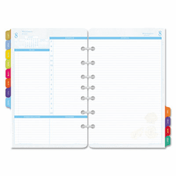 DTM096071301 Flavia Dated Two-Page-per-Day Organizer Refill, 5-1/2 x 8-1/2, 2013 By DAYTIMER'S INC.