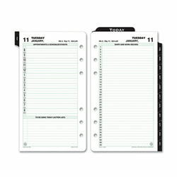DTM108011301 Reference Dated Two-Page-per-Day Organizer Refill, 3-3/4 x 6-3/4, 2013 By DAYTIMER'S INC.