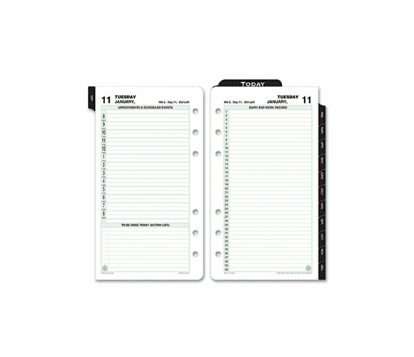 DTM108011301 Reference Dated Two-Page-per-Day Organizer Refill, 3-3/4 x 6-3/4, 2013 By DAYTIMER'S INC.