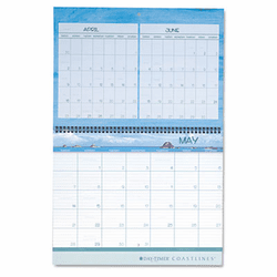 DTM112571301 Coastlines Three-Month Wall Calendar, 11 x 17, 2013 By DAYTIMER'S INC.