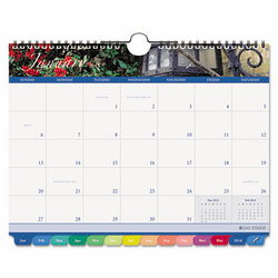 DTM113571301 Garden Path Tabbed Monthly Wall Calendar, 11 x 8-1/2, 2013 By DAYTIMER'S INC.