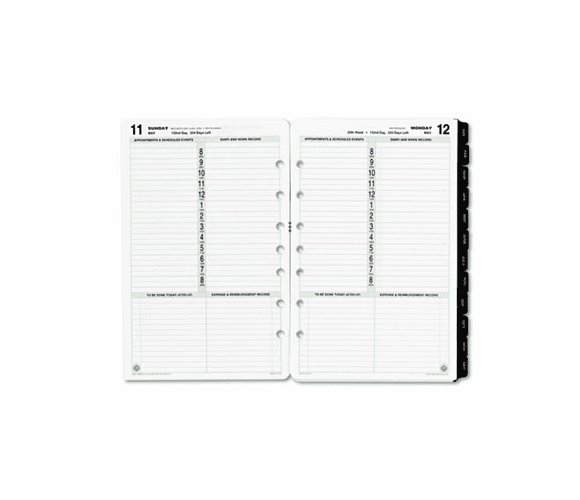 DTM120101301 Dated One-Page-per-Day Organizer Refill, January-December, 5-1/2 x 8-1/2, 2013 By DAYTIMER'S INC.