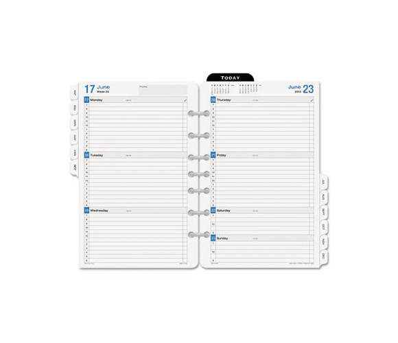 DTM12028130101A Simply Stated Weekly/Monthly Tabbed Planner Refill, 8-1/2 x 5-1/2, 2013 By DAYTIMER'S INC.