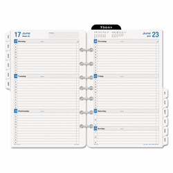 DTM12028130101A Simply Stated Weekly/Monthly Tabbed Planner Refill, 8-1/2 x 5-1/2, 2013 By DAYTIMER'S INC.