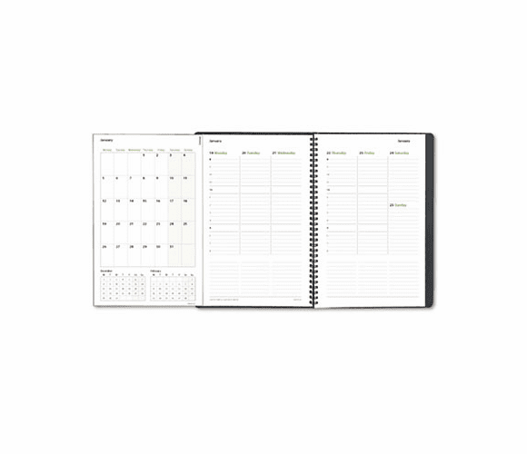 DTM122211301 DualView Weekly/Monthly Planner, 5-1/2 x 8-1/2, Gray, 2013 By DAYTIMER'S INC.