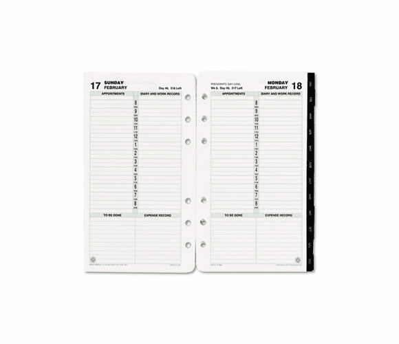 DTM128001301 Dated One-Page-per-Day Organizer Refill, January-December, 3-3/4 x 6-3/4, 2013 By DAYTIMER'S INC.