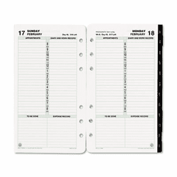 DTM128001301 Dated One-Page-per-Day Organizer Refill, January-December, 3-3/4 x 6-3/4, 2013 By DAYTIMER'S INC.