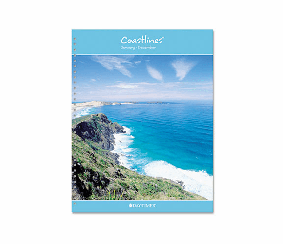 DTM131721301 Coastlines Notebook Planner Refill, 8 1/2 x 11, 2013 By DAYTIMER'S INC.