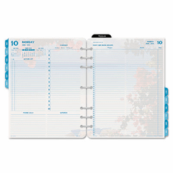 DTM133801301 Coastlines Dated Two-Page-per-Day Organizer Refill, 8-1/2 x 11, 2013 By DAYTIMER'S INC.