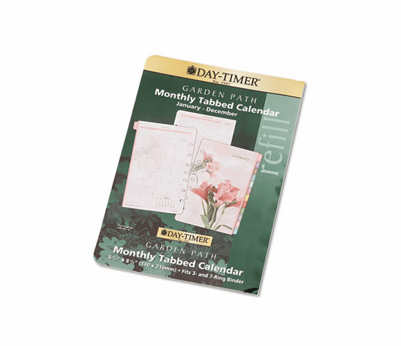 DTM134861301 Garden Path Dated Two-Page-per-Month Organizer Refill, 5-1/2 x 8-1/2, 2013 By DAYTIMER'S INC.