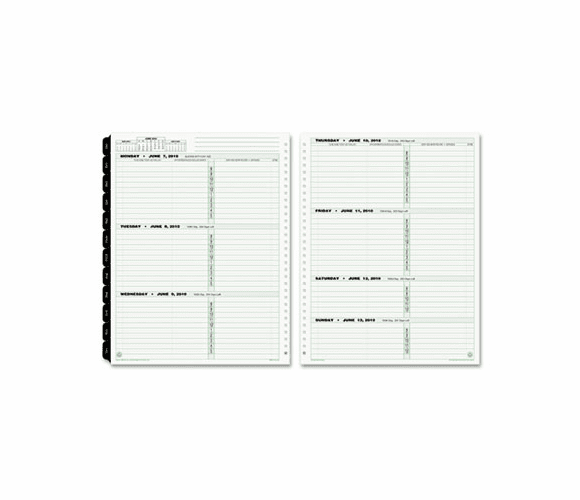 DTM160351301 Green Series Wirebound Monthly/Weekly Refill, 8-1/2 x 11, 2013 By DAYTIMER'S INC.