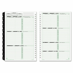 DTM160451301 Green Series Wirebound Monthly/Weekly Refill, 5-1/2 x 8-1/2, 2013 By DAYTIMER'S INC.