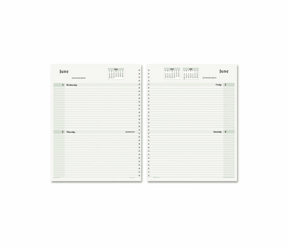 DTM164831201 Dated Two Days per Page Organizer Refill, 8-1/2 x 11, 2012 By DAYTIMER'S INC.