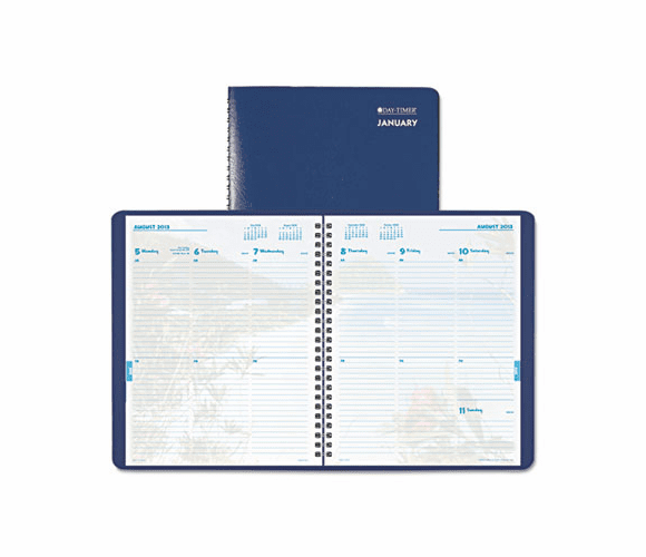 DTM322971301 Coastlines Wirebound Weekly/Monthly Planner, 6-7/8 x 8-3/4, 2013 By DAYTIMER'S INC.