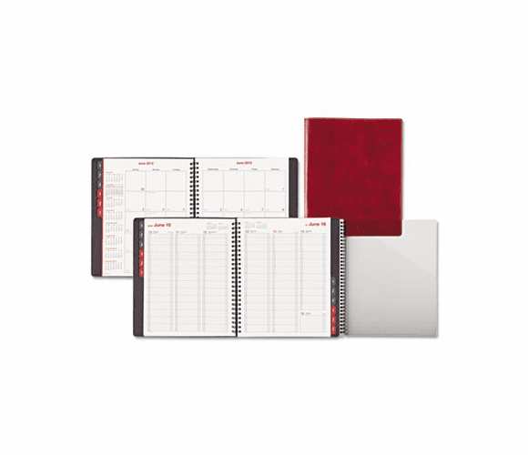 DTM333431301 Professional Weekly/Monthly Appointment Planner, 6-7/8 x 8-3/4, Red, 2013 By DAYTIMER'S INC.