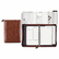 DTM40672 Woven Look Starter Set Organizer, Simulated Leather, 5 1/2" x 8 1/2", Brown By DAYTIMER'S INC.