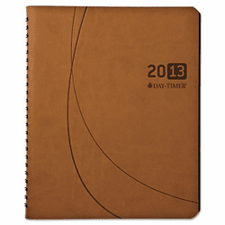 DTM452221301 Essentials Monthly Planner, 8-1/2 x 11, Brown, 2013 By DAYTIMER'S INC.