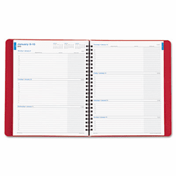 DTM474111301 Faux Croc Weekly/Monthly Wirebound Business Planner, 6-7/8 x 8-3/4, Black, 2013 By DAYTIMER'S INC.