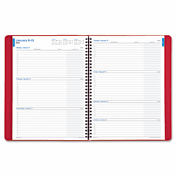 DTM474211301 Faux Croc Weekly/Monthly Wirebound Business Planner, 8 x 11, Black, 2013 By DAYTIMER'S INC.