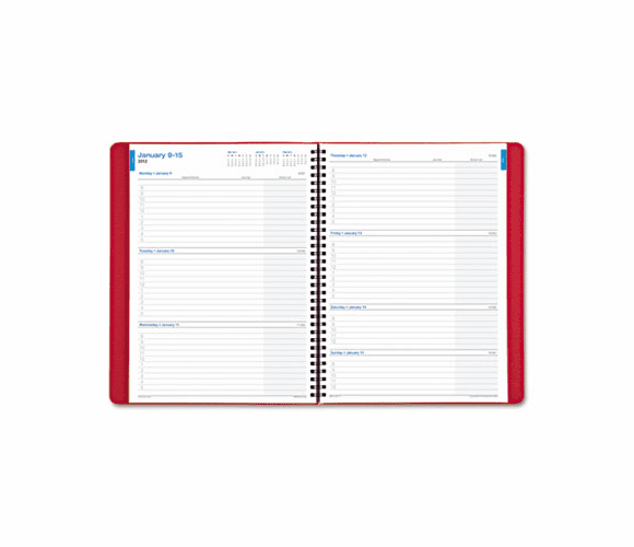 DTM474211301 Faux Croc Weekly/Monthly Wirebound Business Planner, 8 x 11, Black, 2013 By DAYTIMER'S INC.