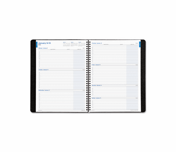 DTM474231301 Faux Croc Weekly/Monthly Wirebound Business Planner, 8 x 11, Red, 2013 By DAYTIMER'S INC.