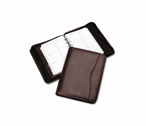 DTM82153 Verona Leather Zippered Organizer Starter Set, 5-1/2 x 8-1/2, Burgundy By DAYTIMER'S INC.