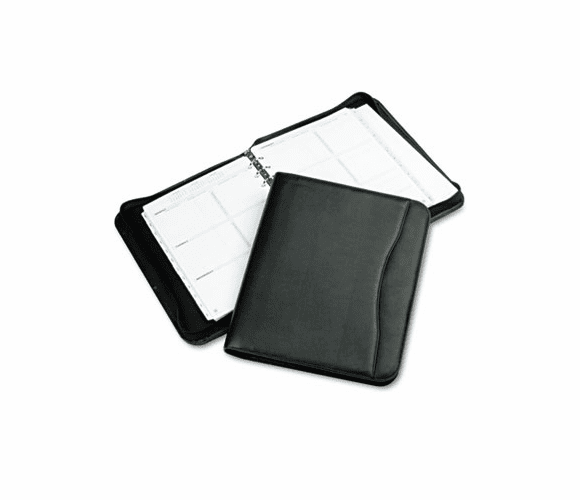 DTM82831 Avalon Leatherlike Vinyl Zippered Organizer Starter Set, 8-1/2 x 11, Black By DAYTIMER'S INC.