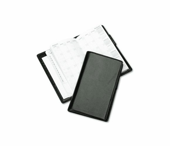 DTM85151 Verona Leather Wirebound Organizer Starter Set, 3-1/2 x 6-1/2, Black By DAYTIMER'S INC.