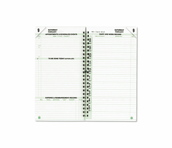 DTM870101301 Original Dated Two-Page-per-Day Organizer Refill, Jan.-Dec., 3-1/2 x 6-1/2, 2013 By DAYTIMER'S INC.