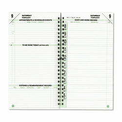 DTM870101301 Original Dated Two-Page-per-Day Organizer Refill, Jan.-Dec., 3-1/2 x 6-1/2, 2013 By DAYTIMER'S INC.