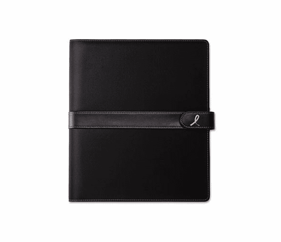 DTM88125 Pink Ribbon Wirebound Organizer Notebook Starter, 8-1/2 x 11, Black/Pink By DAYTIMER'S INC.