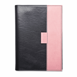 DTM888641301 Pink Ribbon Reversible Planner, 5 1/2 x 8 1/2, Pink/Gray, 2013 By DAYTIMER'S INC.